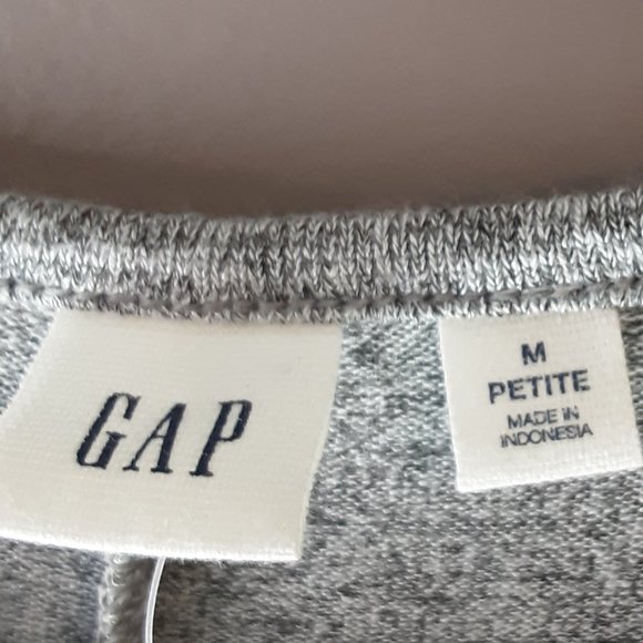 Gap New! Grey Sleeveless Tank A-line Jersey Dress Size Medium Petite - Picture 8 of 10